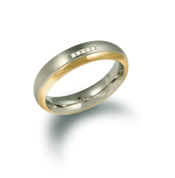 0130-10 Boccia Titanium Ring