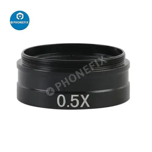 0.5X Barlow Lens Auxiliary Objective Glass for 180X 300X C-MOUNT