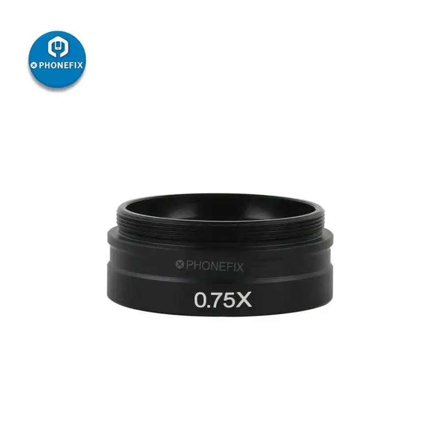 0.5X Barlow Lens Auxiliary Objective Glass for 180X 300X C-MOUNT