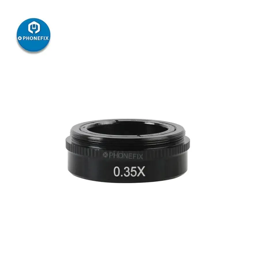 0.5X Barlow Lens Auxiliary Objective Glass for 180X 300X C-MOUNT