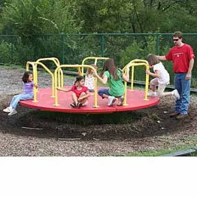 10' Green Merry Go Round | Outdoor Playground Equipment