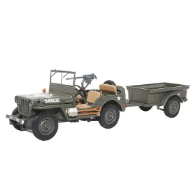 1/4-Ton Willys Jeep With Trailer