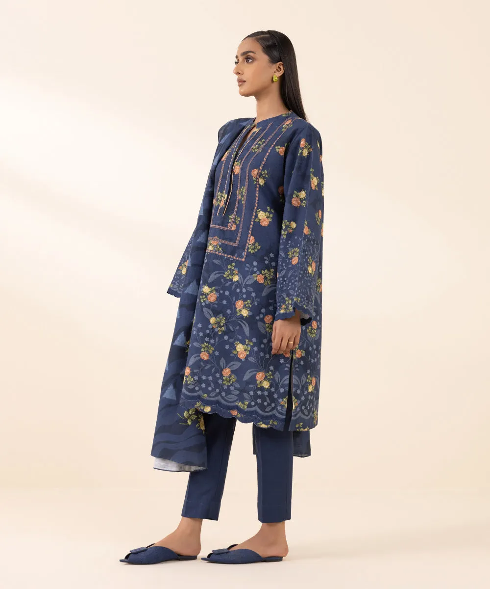 2 Piece - Printed Light Khaddar Suit