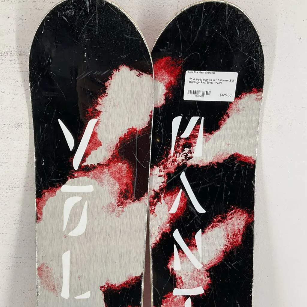 2010 Volkl Mantra w/ Salomon Z12 Bindings