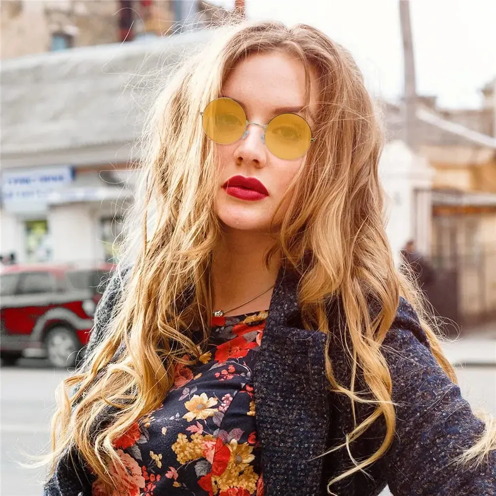 2022 Fashion Retro Round Hippie Sunglasses