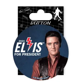 2024 Elvis For President Photo Button