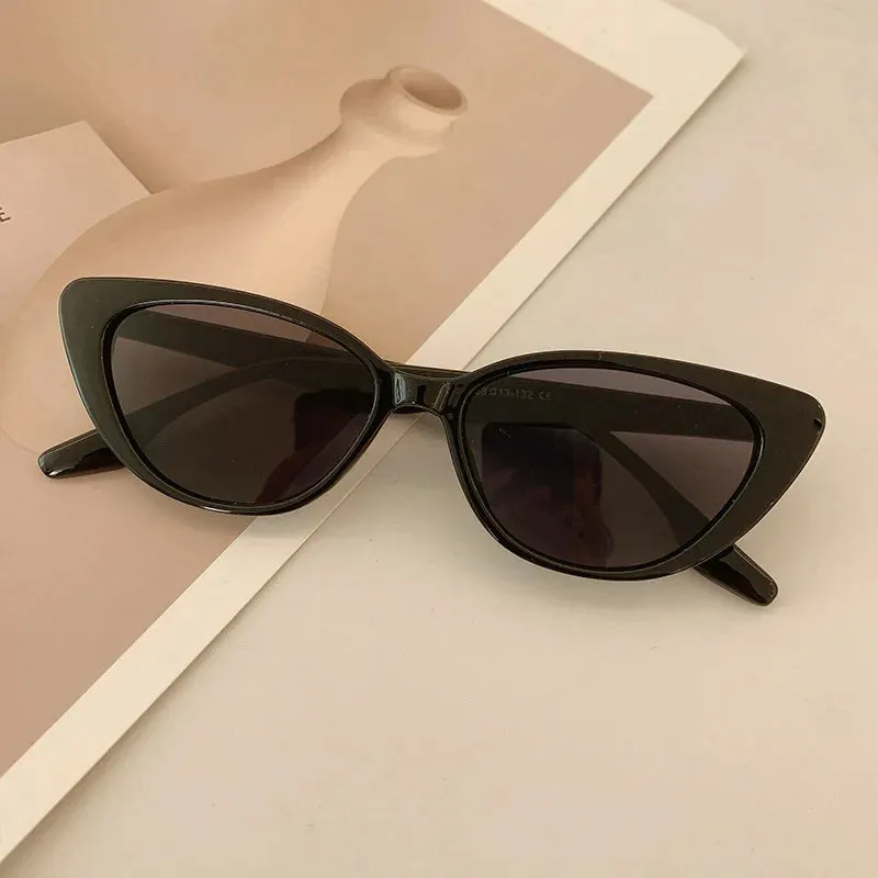 2024 Hot Sale Cat Eye Retro Vintage Small Frame Designer Brand Sunglasses