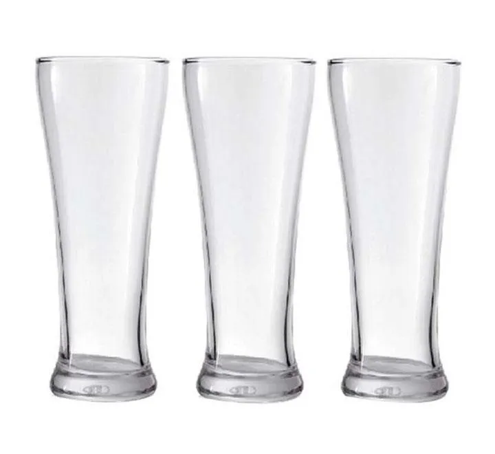 3-Piece Pilsner Glass Set Clear