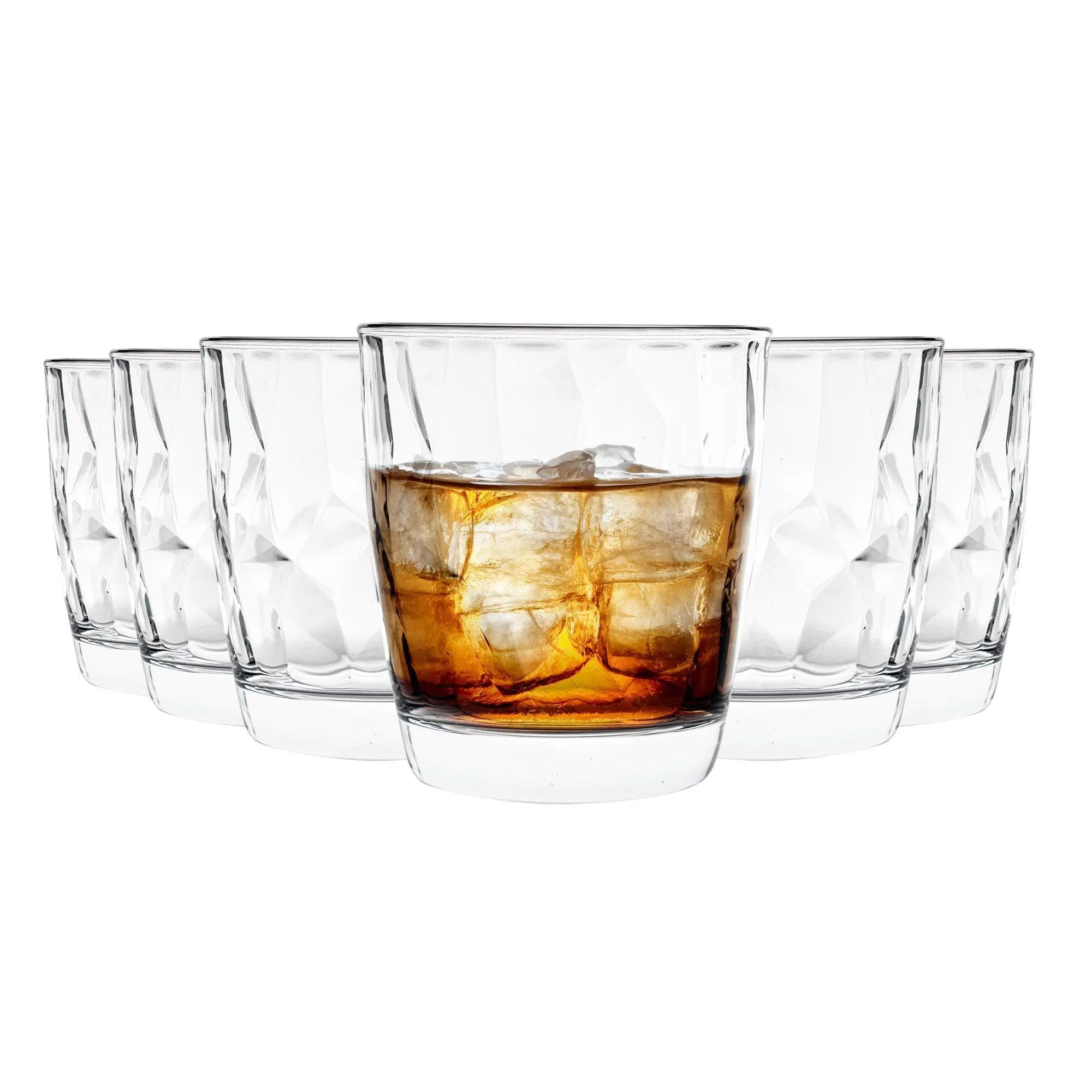 300ml Diamond Whisky Glasses - Pack of Six - By Bormioli Rocco