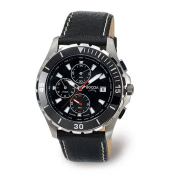 3766-01 Mens Boccia Titanium Chronograph Watch