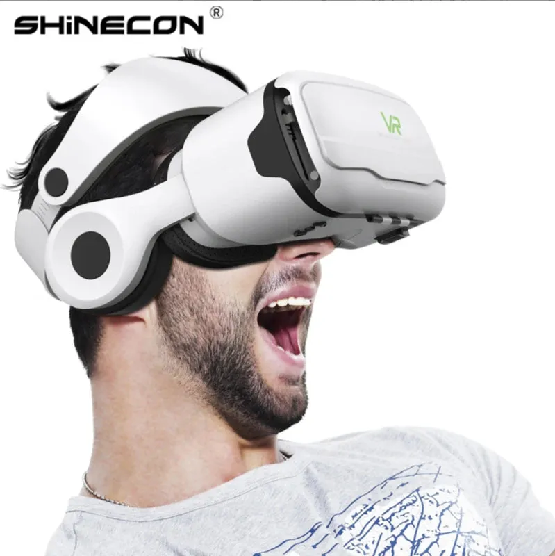 3D Headset Helmet For Smartphone With Real Goggles