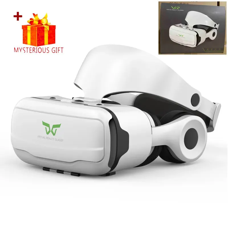 3D Headset Helmet For Smartphone With Real Goggles