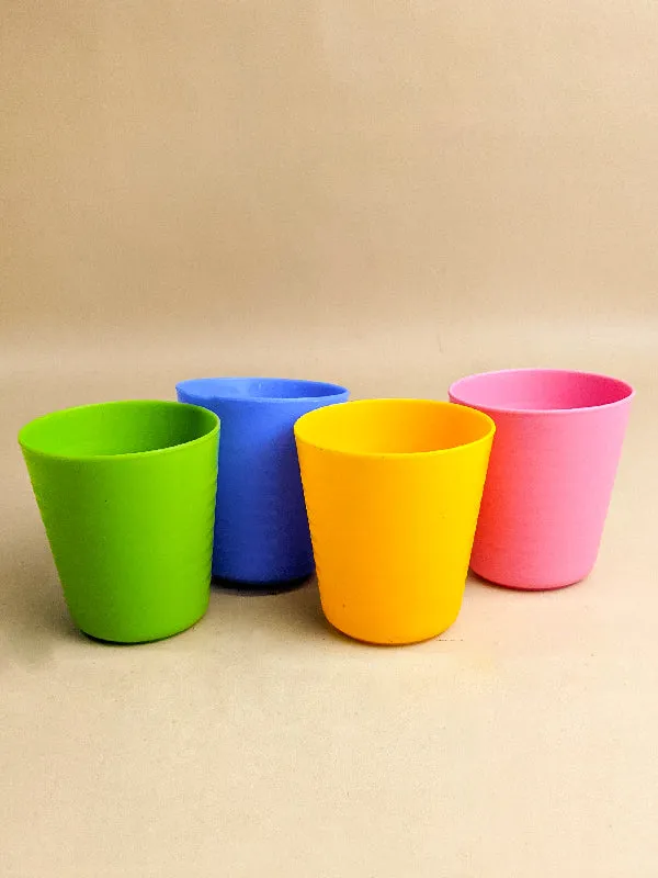 4 Pcs Colorful Plastic Glass Set MB39