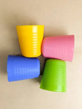 4 Pcs Colorful Plastic Glass Set MB39