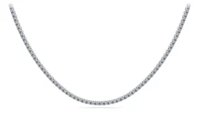 4 Prong Riviera Lab-Grown Diamond Necklace with 13.92 ct.(finished) 3.1mm