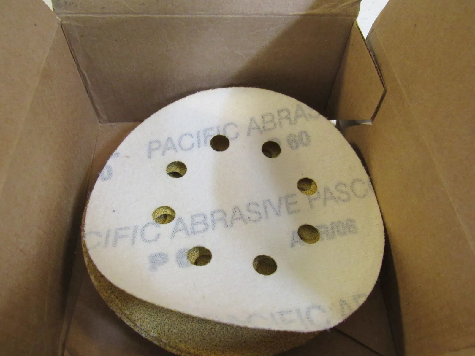 Abrasive Sanding Disk Gold VEL 8VAC 60 Grit PSA 5in 11 Count 520828 -- New