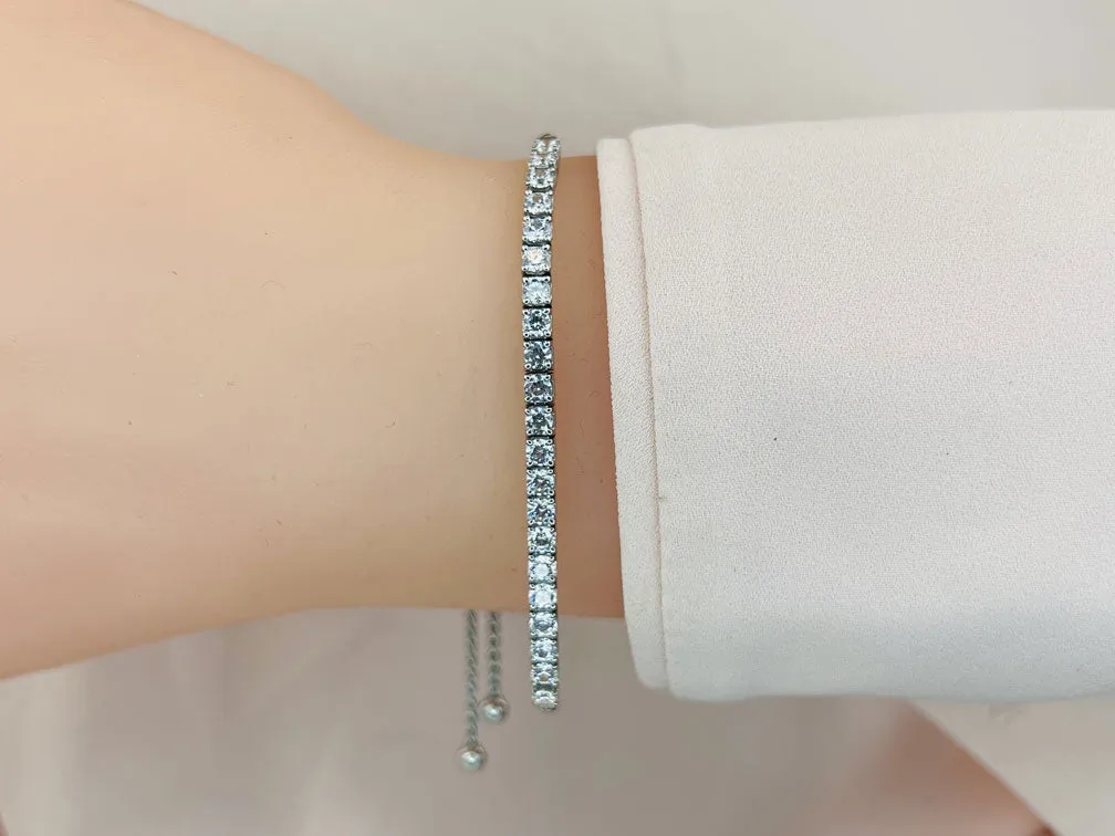 Adjustable Diamond Dreams Lab-Grown Diamond Bracelet with 1.79 ct.(finished) 2.75mm