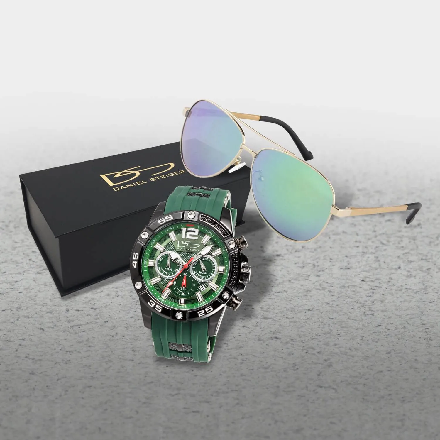 Adventurer Green Men's Watch & Sunglasses