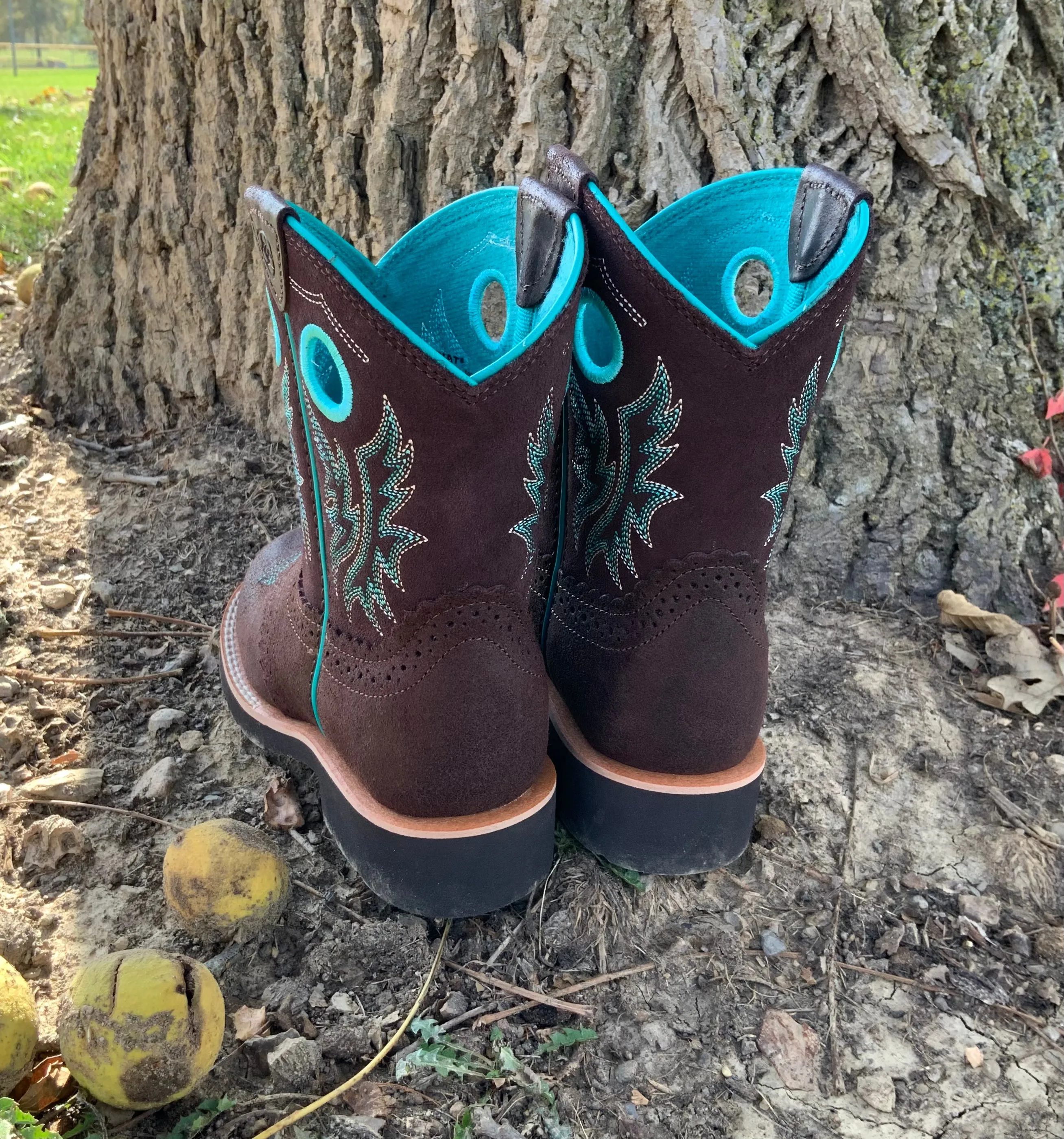 Ariat Toddler/Children's/Youth Royal Chocolate Fatbaby Western Cowgirl Boots 10042537