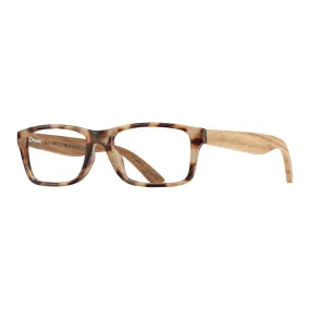 Avalon  - Ivory Tortoise / Walnut Wood   Blue Light