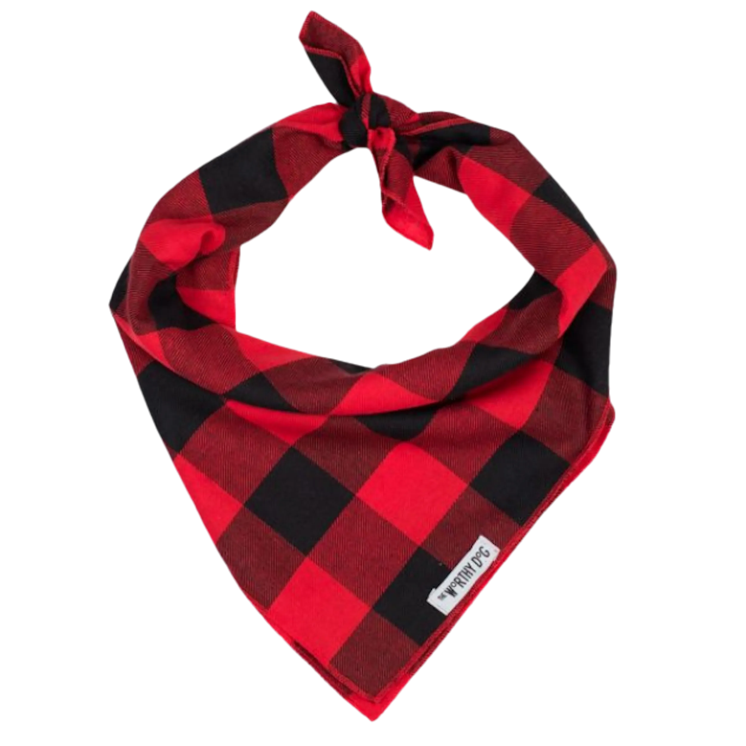 Bandana | Red & Black Buffalo Plaid