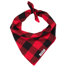 Bandana | Red & Black Buffalo Plaid