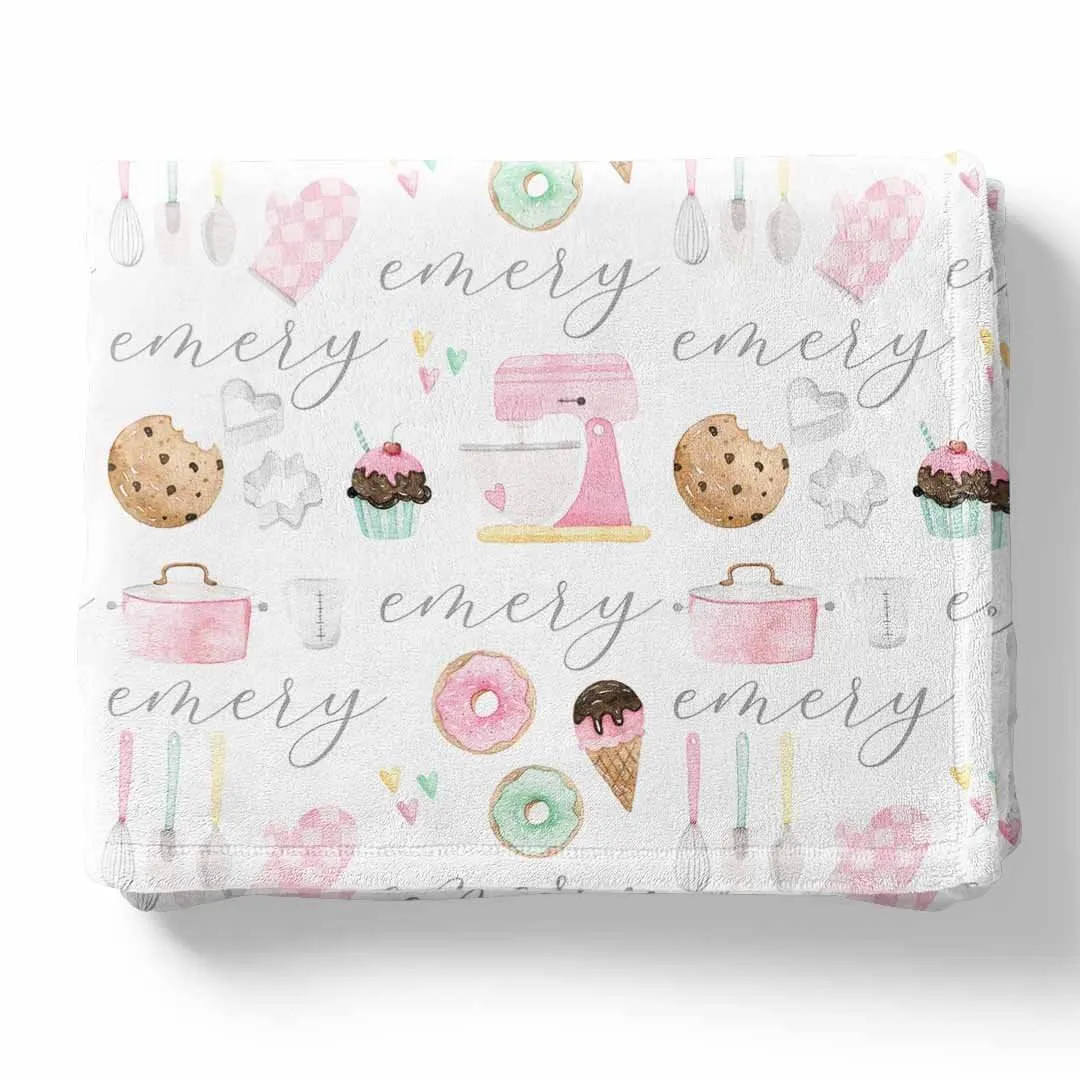 Bella's Bake Shop Personalized Toddler Blanket