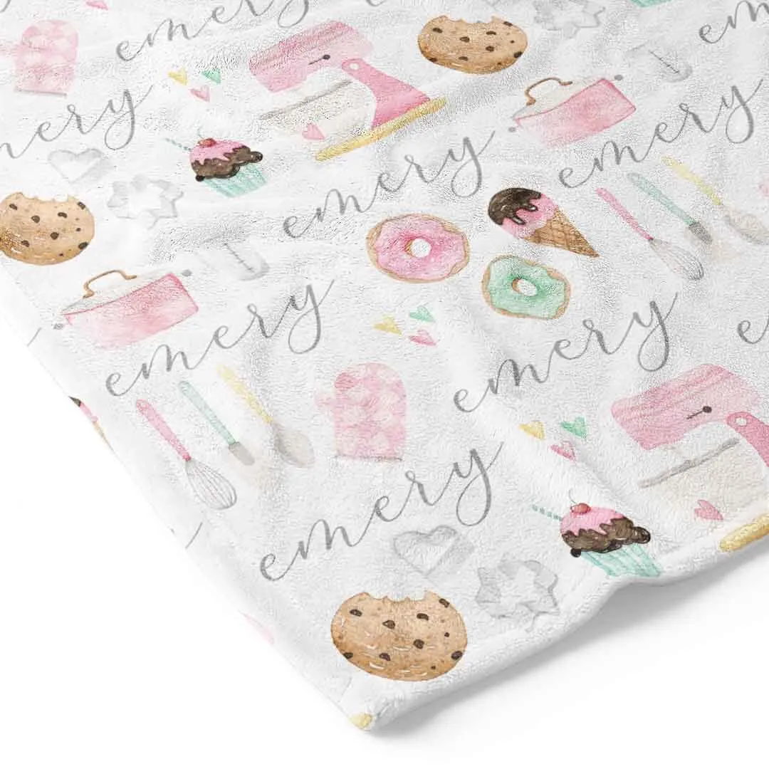 Bella's Bake Shop Personalized Toddler Blanket