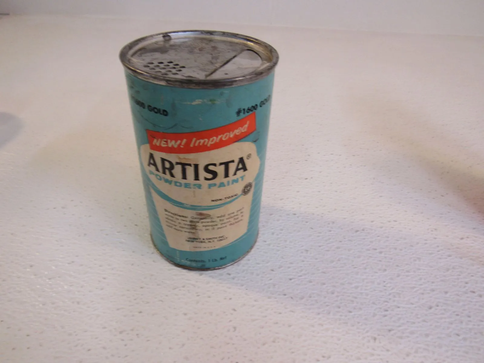 Binney Smith Powder Paint Artista 1600 Gold Partial Container Non Toxic Vintage -- Used