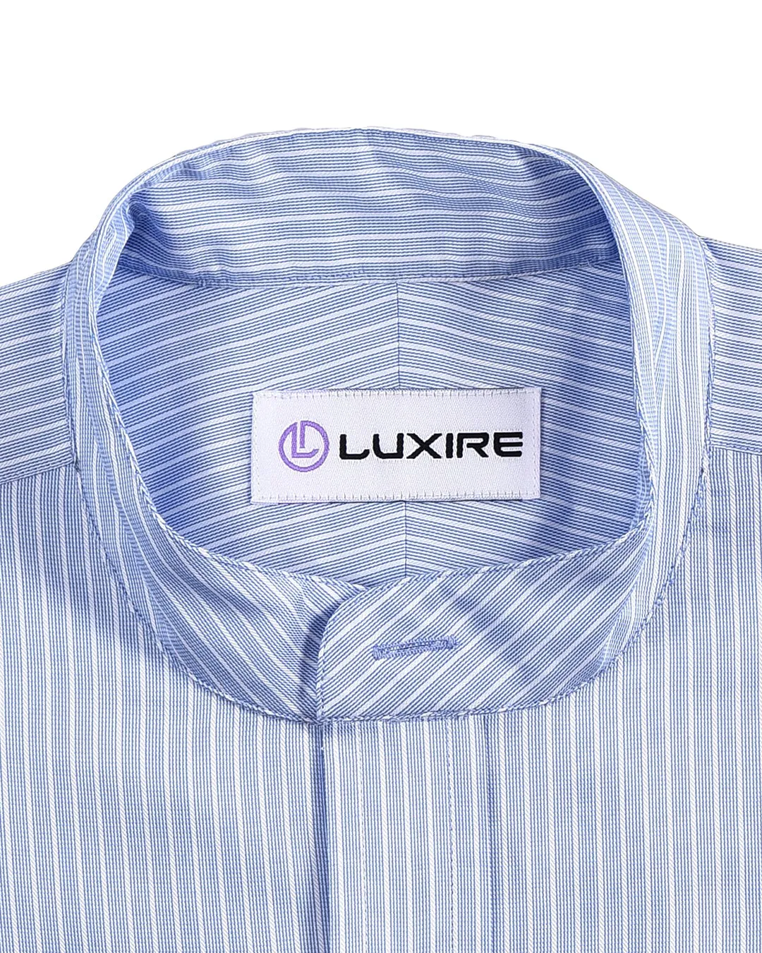 Blue White Striped Business Shirt