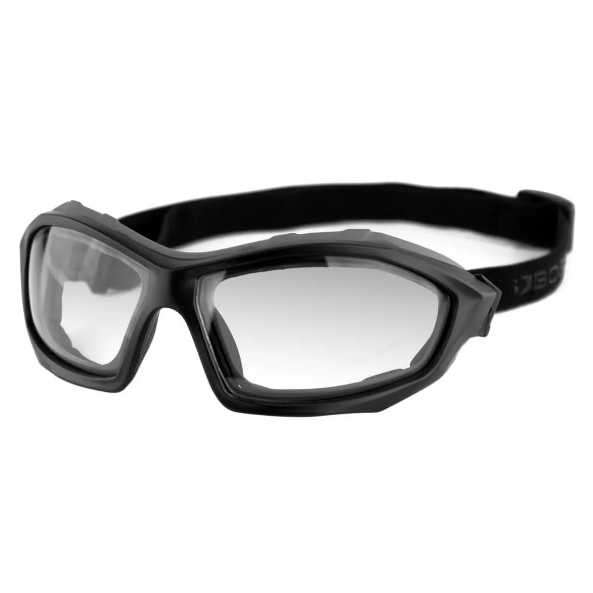 Bobster Dusk Convertible Sunglasses, Polycarbonate, OS, Matte Black Frame, Anti-fog Clear Lenses