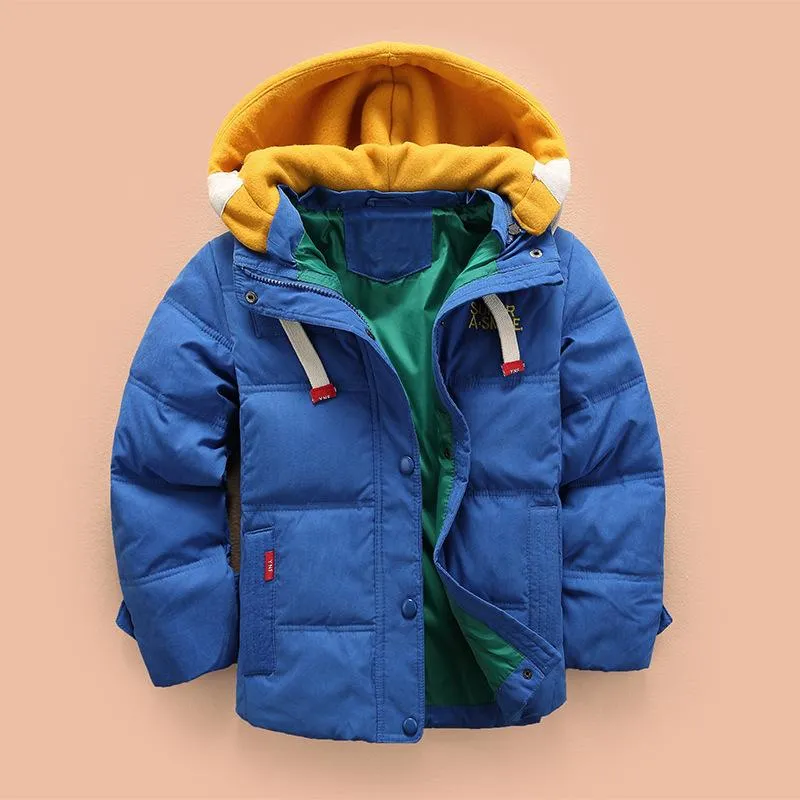 Boys And Girls Winter Latest Thicken Hooded Warm Cotton Jacket