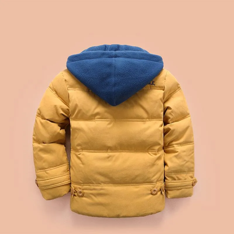 Boys And Girls Winter Latest Thicken Hooded Warm Cotton Jacket