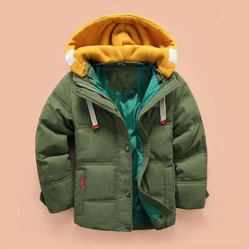 Boys And Girls Winter Latest Thicken Hooded Warm Cotton Jacket