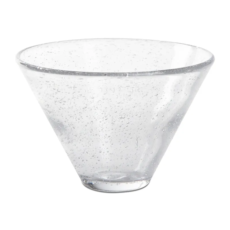 Bubble Glass Stemless Martini Glass