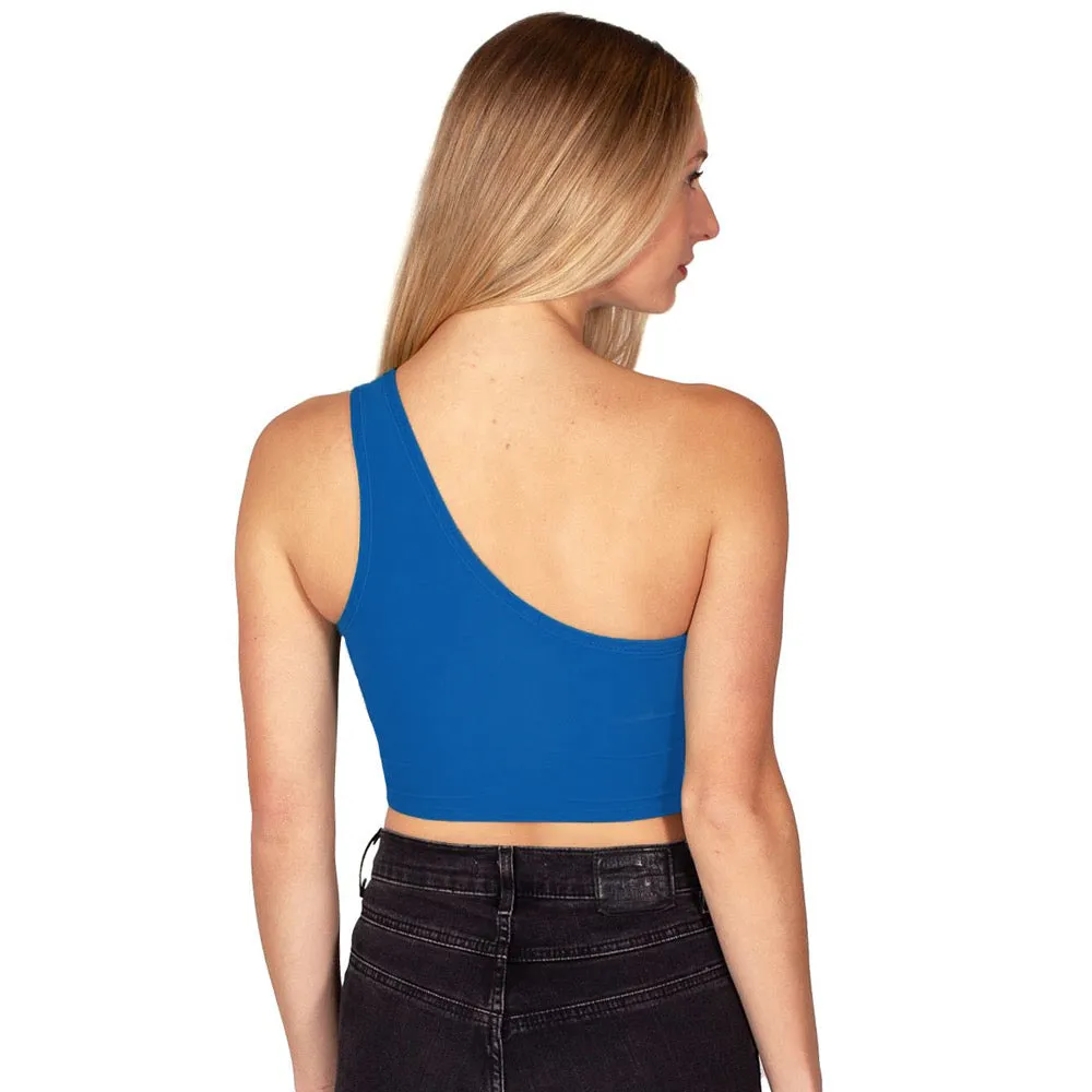 Buffalo Bulls Blue One Shoulder Top