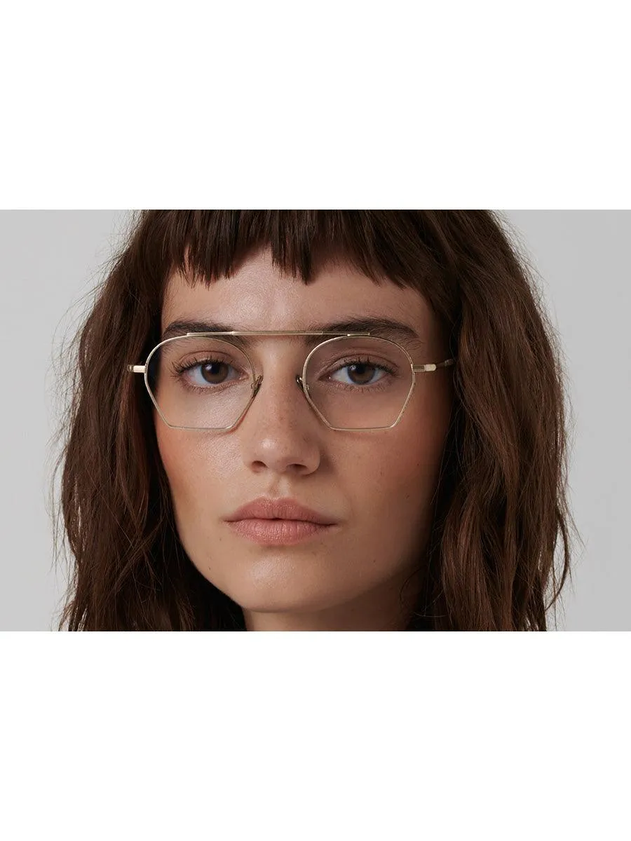 Chaillot Grey Gold Brushed eyeglasses