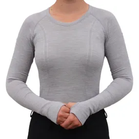 Chic Athletic Long Sleeve Shirt - Gray