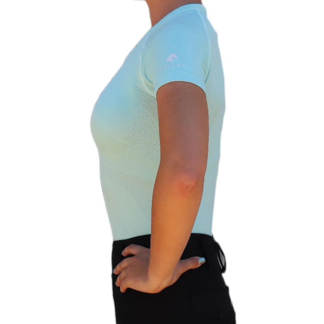 Chic Athletic Short Sleeve Shirt - Mint Green