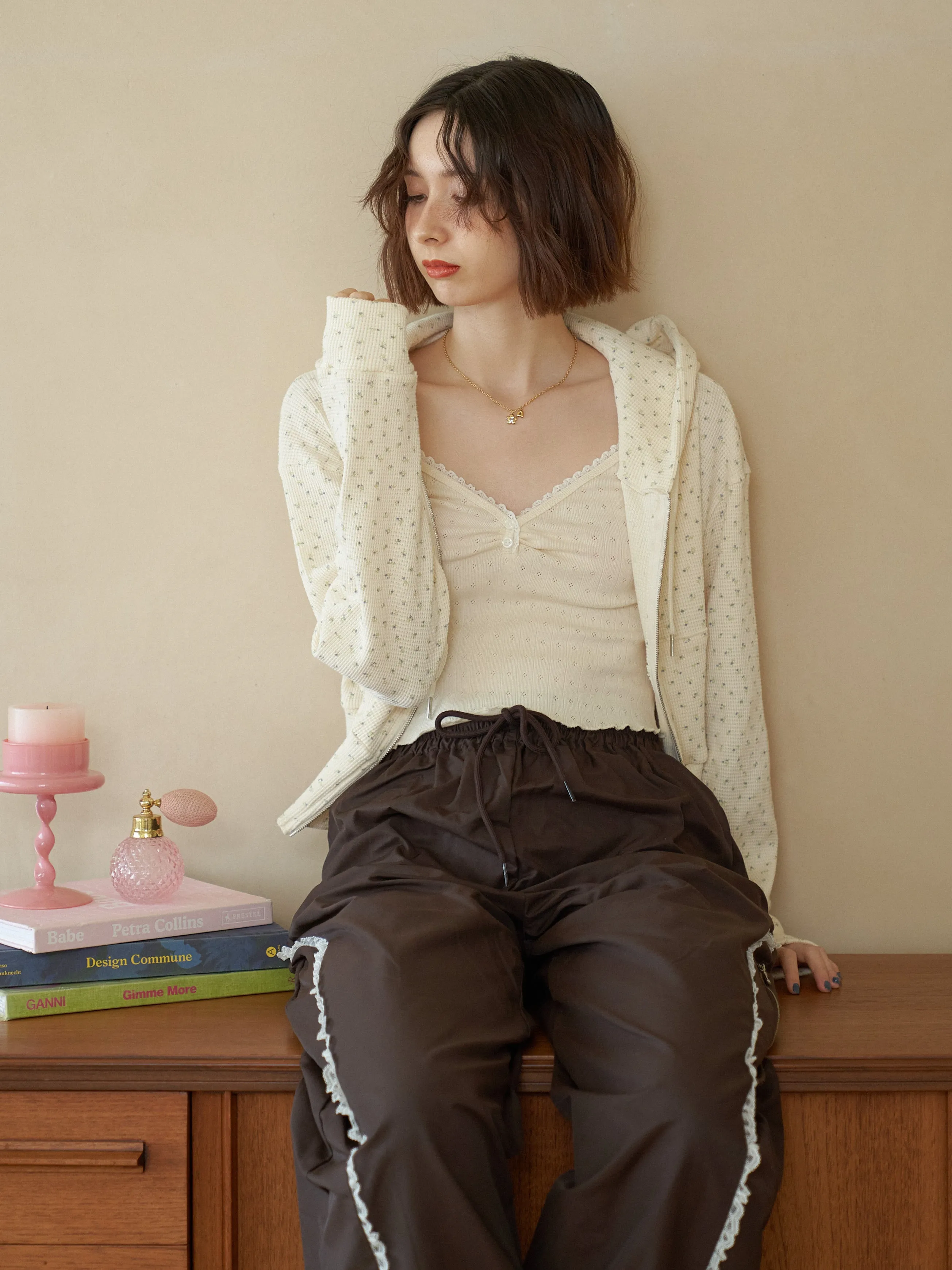 Chocolate Color Nylon Pants