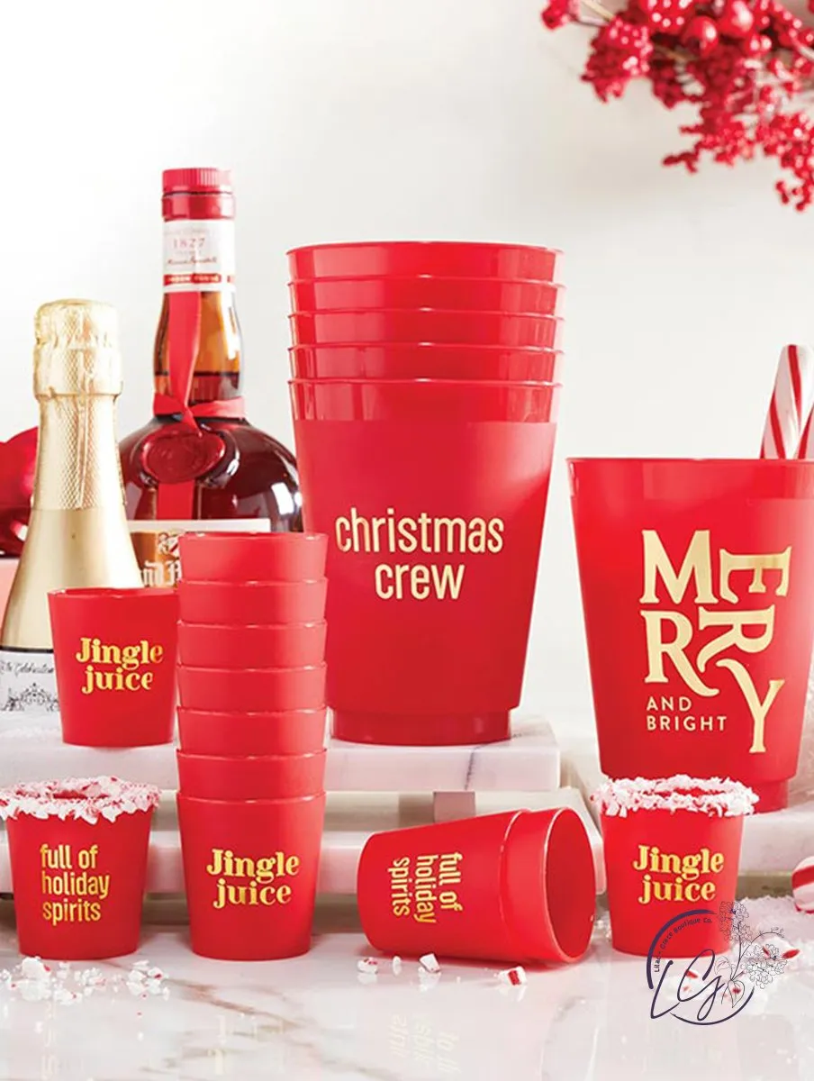 Christmas Crew - Gold Foil Frost Cups