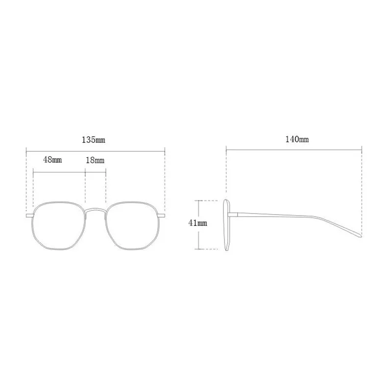 Clear Gray - Unisex Blue Light Filtering Glasses (low-grade)