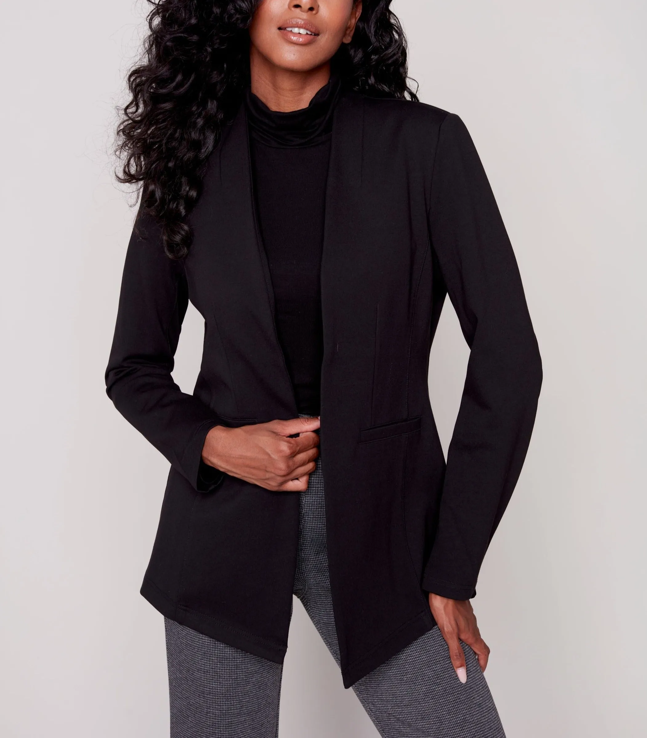 Collarless Blazer