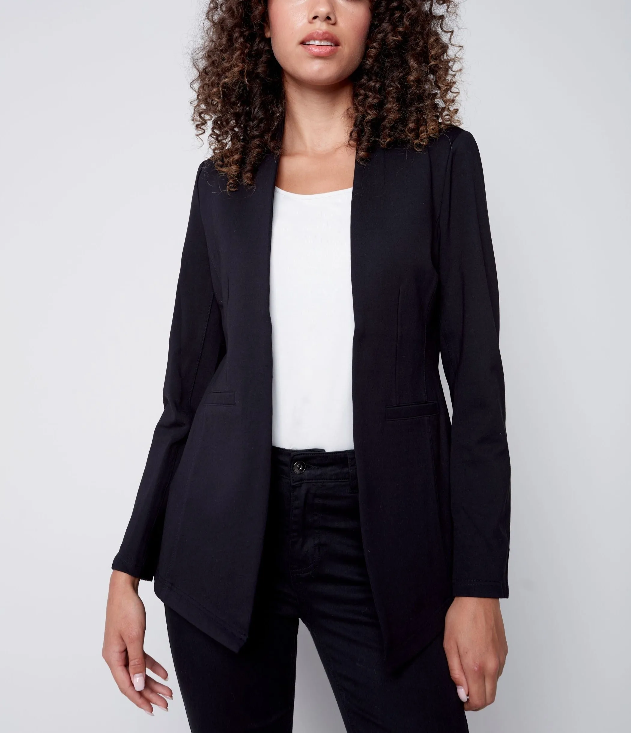 Collarless Blazer