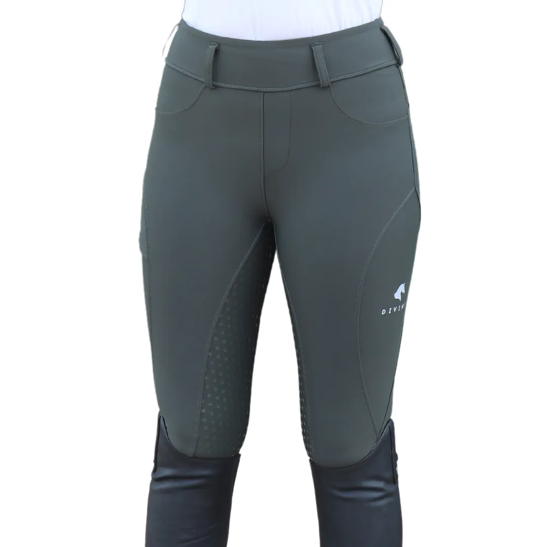 Comfort Grip Leggings - Forest Green