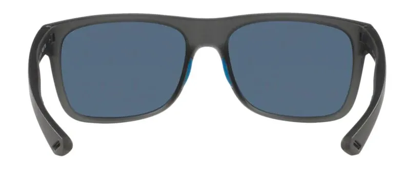 Costa Del Mar Remora Matte Crystal Smoke Blue Logo Frame -  Blue Mirror 580 Plastic Lens - Polarized Sunglasses