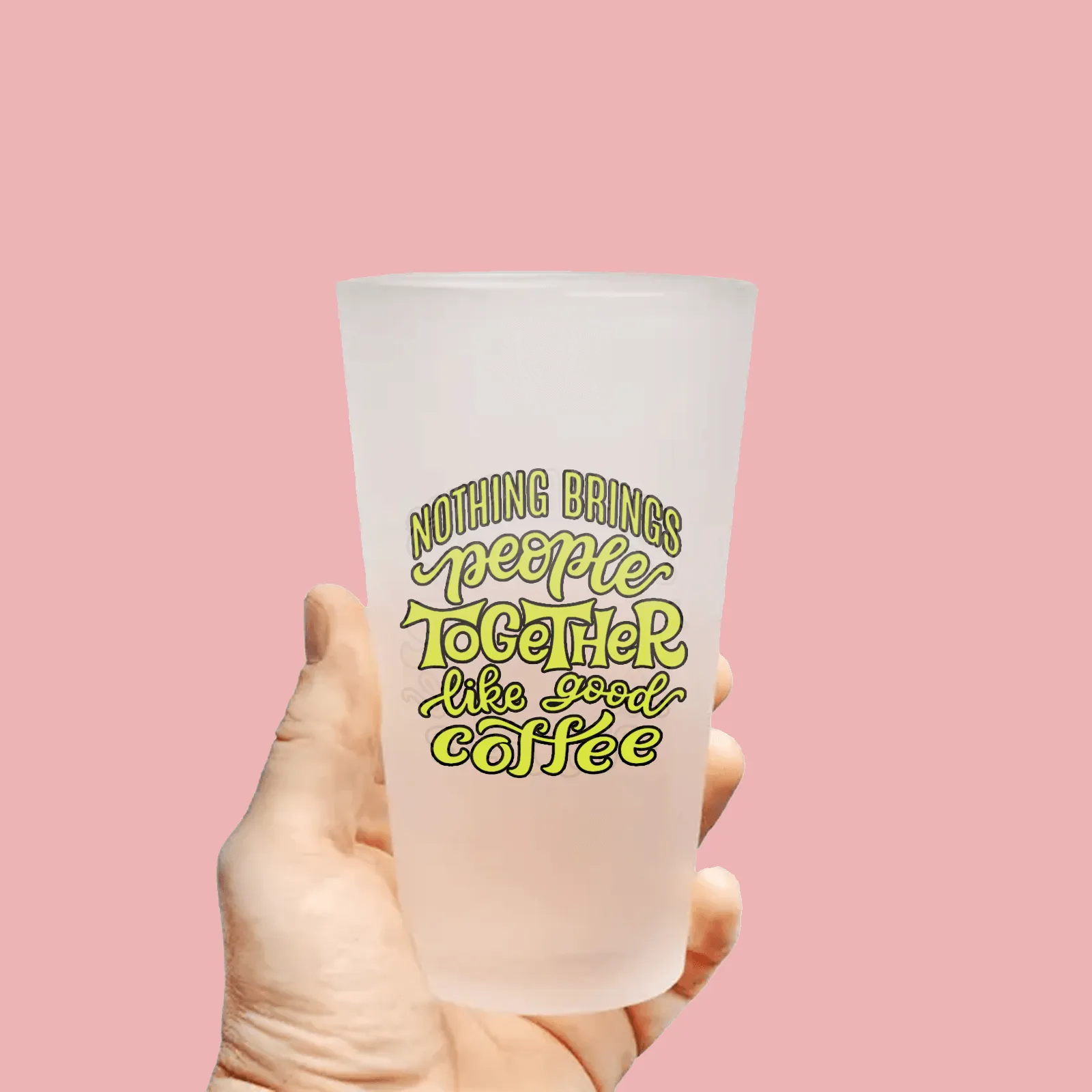 Custom Frosted Pint Glass 16oz