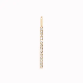 Diamond Line Pendant 14k Gold