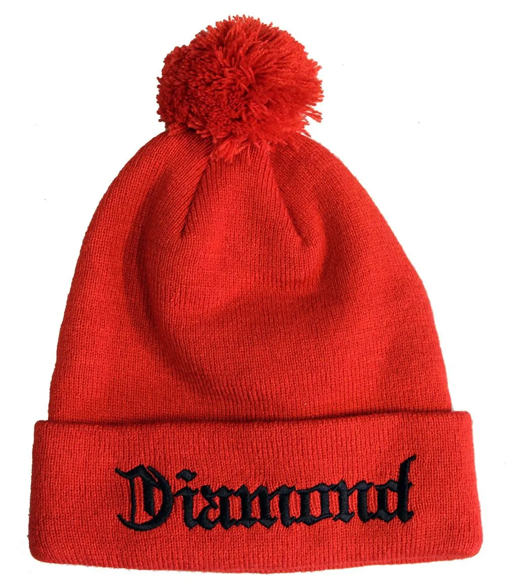 Diamond Supply Co Diamond 4 Life Beanie Red