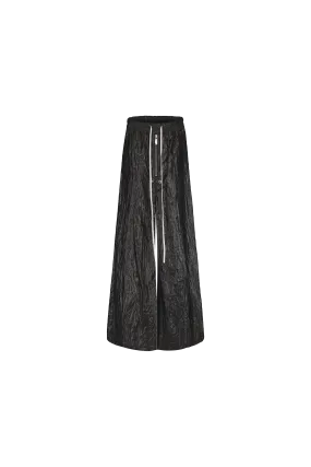 Disark Textured Pleated Wide-leg Pants